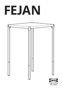 Manuál IKEA FEJAN Barový stolek