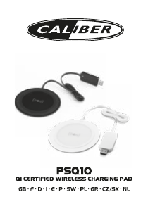 Manuale Caliber PSQ10 Caricabatterie wireless