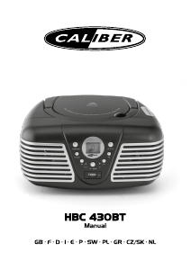 Bruksanvisning Caliber HBC430BT Stereoanläggning