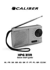 Manuál Caliber HPG311R Vysílačka