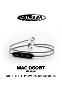 Návod Caliber MAC060BT Slúchadlá