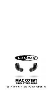 Manual Caliber MAC071BT Headphone