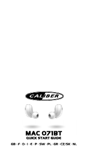 Mode d’emploi Caliber MAC071BT/W Casque