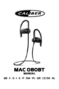 Návod Caliber MAC080BT Slúchadlá