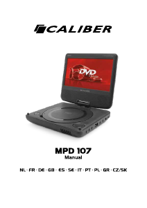 Manual de uso Caliber MPD107 Reproductor DVD