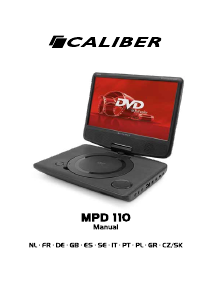 Manuale Caliber MPD110 Lettore DVD