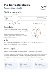 Käyttöohje Airfi Pia-SA65w Liesituuletin