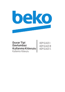 Kullanım kılavuzu BEKO ADP 61420 B Davlumbaz