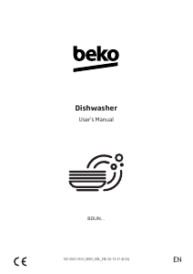 Manual BEKO BDUN38K640X Dishwasher