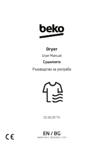 Manual BEKO DS 8139 TX Dryer