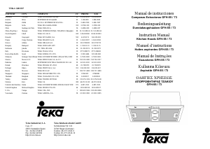 Manual Teka GFH 73 Exaustor