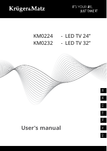 Manual de uso Krüger and Matz KM0224 Televisor de LED