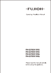 Manual Fujioh FH-GS7020 SVSS Hob