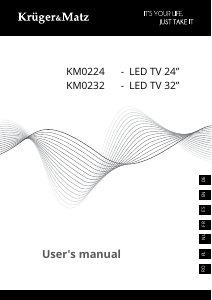 Manual Krüger and Matz KM0232 Televizor LED