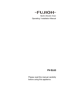 Handleiding Fujioh FV-EL63 Oven