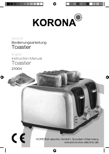 Bedienungsanleitung Korona 21004 Toaster