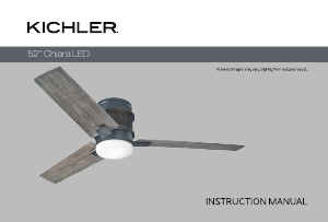 Mode d’emploi Kichler 300352OZ Chiara Ventilateur de plafond