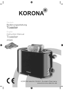 Bedienungsanleitung Korona 21020 Toaster