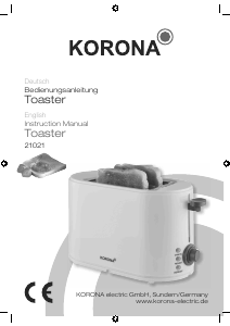 Bedienungsanleitung Korona 21021 Toaster