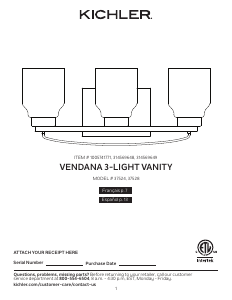 Handleiding Kichler 37524 Vendana Lamp