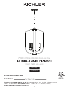 Manual Kichler 82357 Ettore Lamp