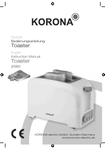 Bedienungsanleitung Korona 21051 Toaster