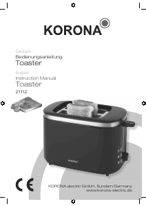 Bedienungsanleitung Korona 21112 Toaster
