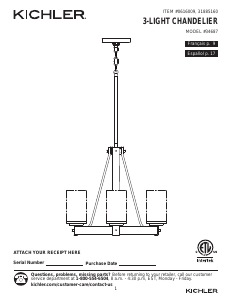 Manual de uso Kichler 34687 Barrington Lámpara
