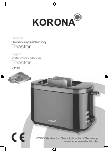 Bedienungsanleitung Korona 21113 Toaster
