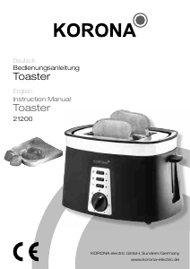 Manual Korona 21200 Toaster