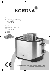Bedienungsanleitung Korona 21252 Toaster