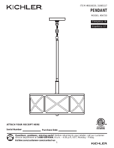 Manual Kichler 34720 Edenbrook Lamp