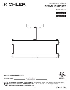 Manual Kichler 38190 Barrington Lamp