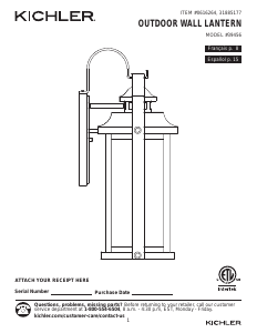 Manual Kichler 39456 Linford Lamp