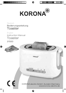 Manual Korona 21500 Toaster