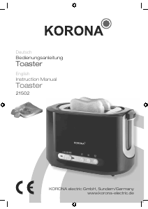 Bedienungsanleitung Korona 21502 Toaster