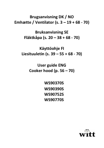 Handleiding Witt WS90390S Afzuigkap