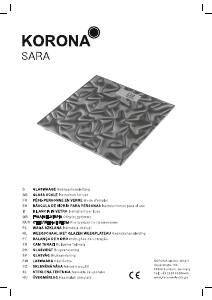 Manual de uso Korona Sara Báscula