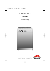Bruksanvisning AEG-Electrolux F40561U Diskmaskin