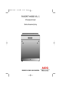 Handleiding AEG-Electrolux F44080VIL Vaatwasser