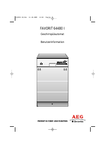Bedienungsanleitung AEG-Electrolux F64480I-W Geschirrspüler