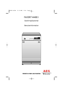 Bedienungsanleitung AEG-Electrolux F44480I-A Geschirrspüler