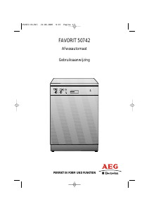 Handleiding AEG-Electrolux F50742 Vaatwasser