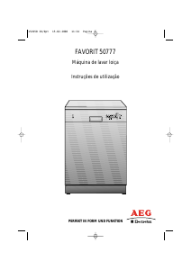 Manual AEG-Electrolux F50777 Máquina de lavar louça