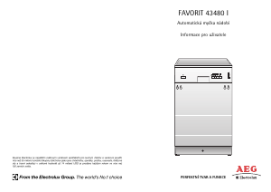 Manuál AEG-Electrolux F43480I-W Myčka na nádobí