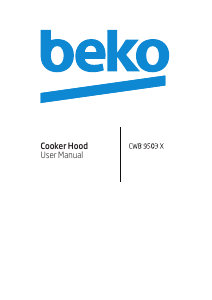 Handleiding BEKO CWB 9503 X Afzuigkap