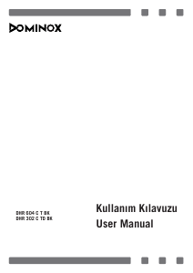 Kullanım kılavuzu Dominox DHR 604 C T BK Ocak