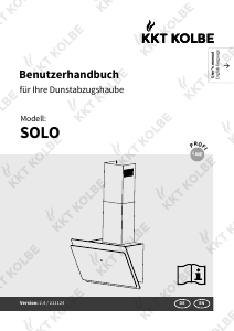 Bedienungsanleitung KKT Kolbe SOLO909S Dunstabzugshaube