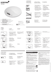 Manual de uso Korona Ronda Báscula de cocina