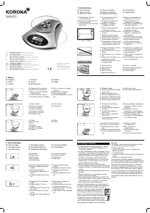 Manual de uso Korona Sandy Báscula de cocina